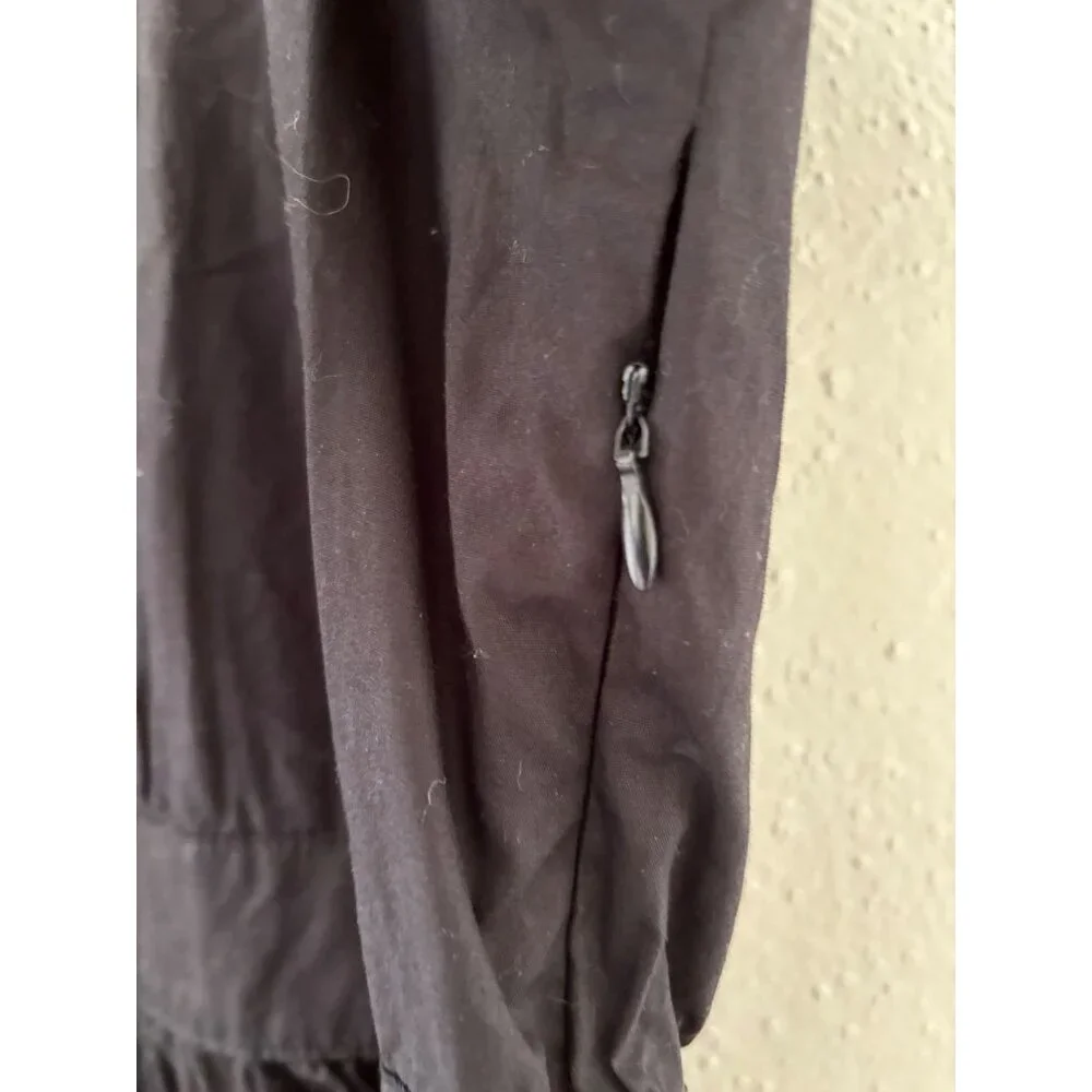 French Connection Black Puff Sleeve V-Neck Maxi Dress XXL Cotton Blend NWOT - Picture 12 of 13